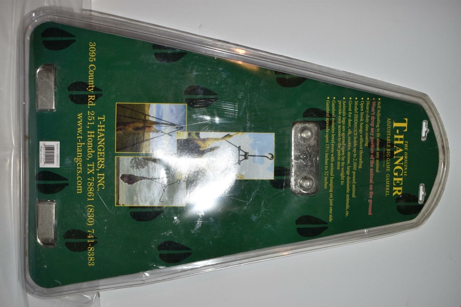 <CR> T-HANGER ADJUSTABLE BIG GAME GAMBREL MODEL ZHD002CS - NEW (JQ94) - Fresh Stock Dated December 2025