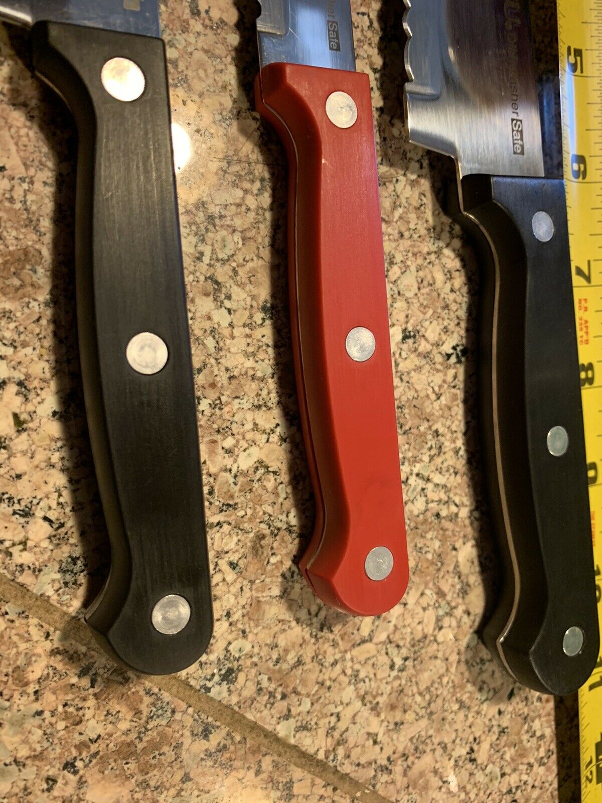 (3 PACK ) GINSU ESSENTIAL Serrated KNIFE Set DISHWASHER SAFE - Fresh Stock Dated December 2025