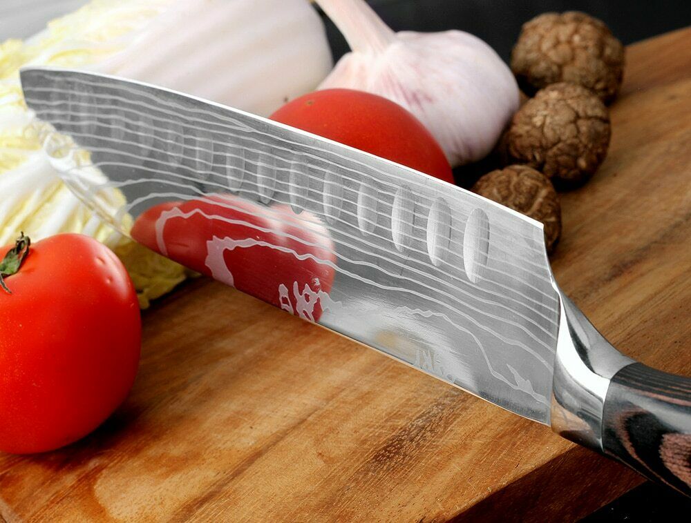 4Piece Kitchen Knife Set Damascus Style Stainless Steel Professional Chef Knives - Fresh Stock Dated December 2025