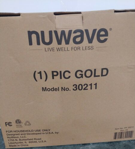Nuwave Model 30211 PIC GOLD induction burner NEW Open Box - Fresh Stock Dated December 2025