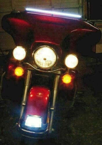 2x Amber LED Front Turn Signal Light For Harley Davidson Road Glide King Softail - Fresh Stock Dated February 2026