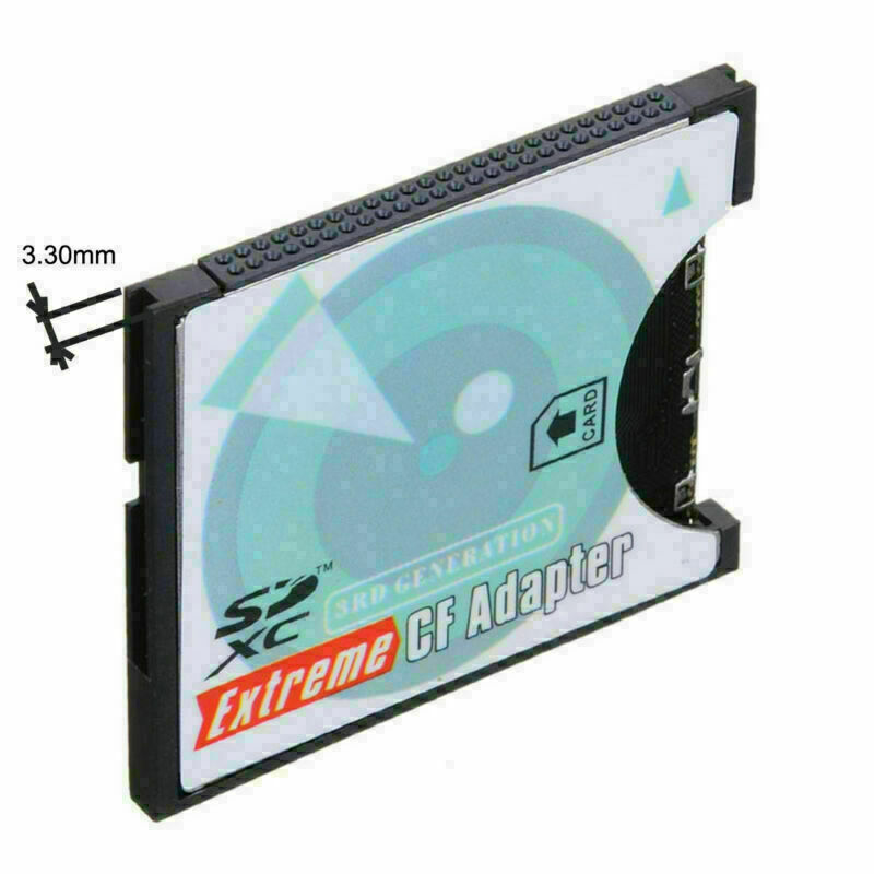 Xiwai SD to CF Adapter SDHC SDXC to 3.3mm Compact Flash Memory Converter - Fresh Stock Dated February 2026