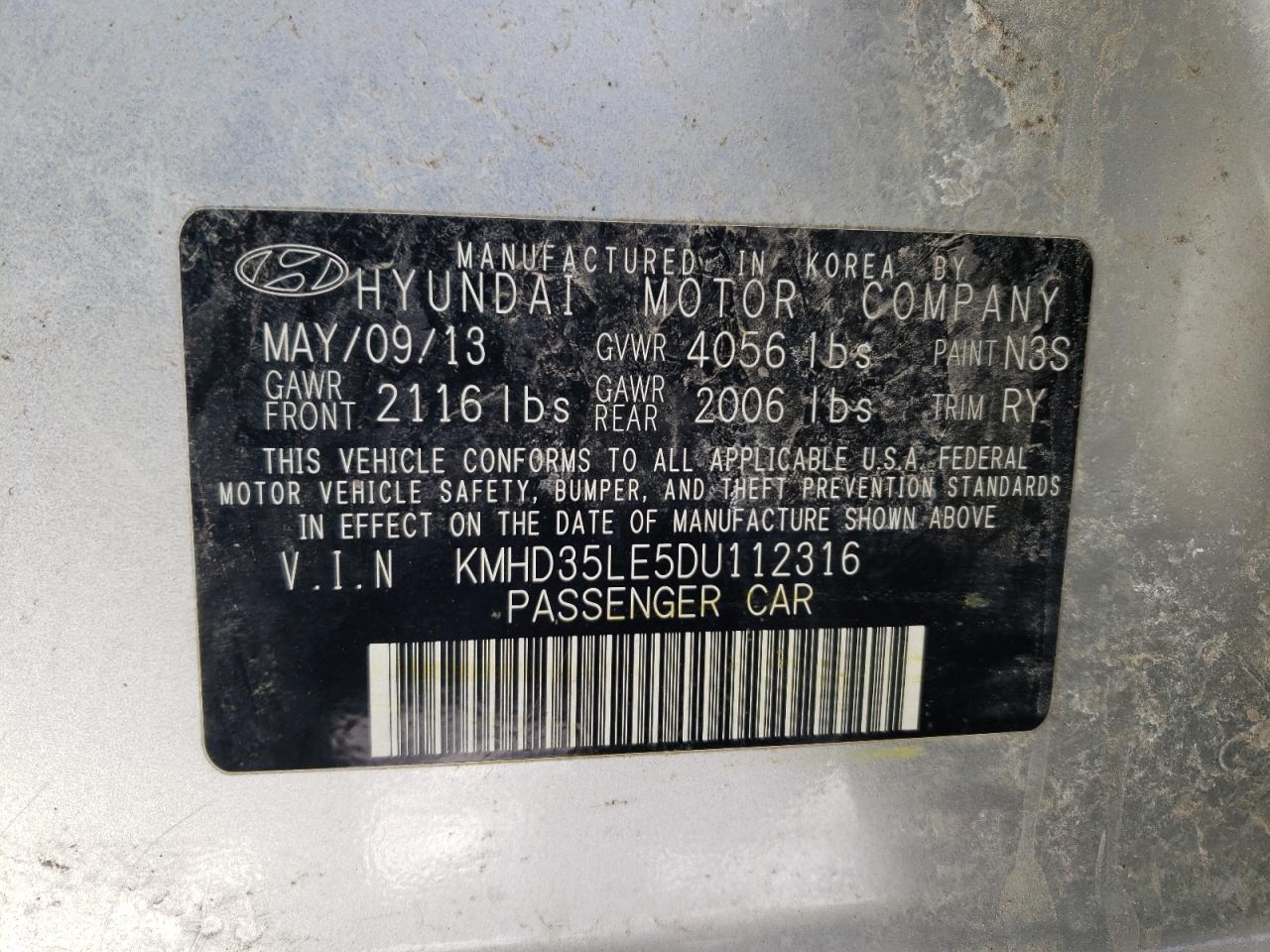 Used Manual Transmission Assembly fits  2013 Hyundai Elantra MT  1.8L Htbk GT Gr - Fresh Stock Dated February 2026