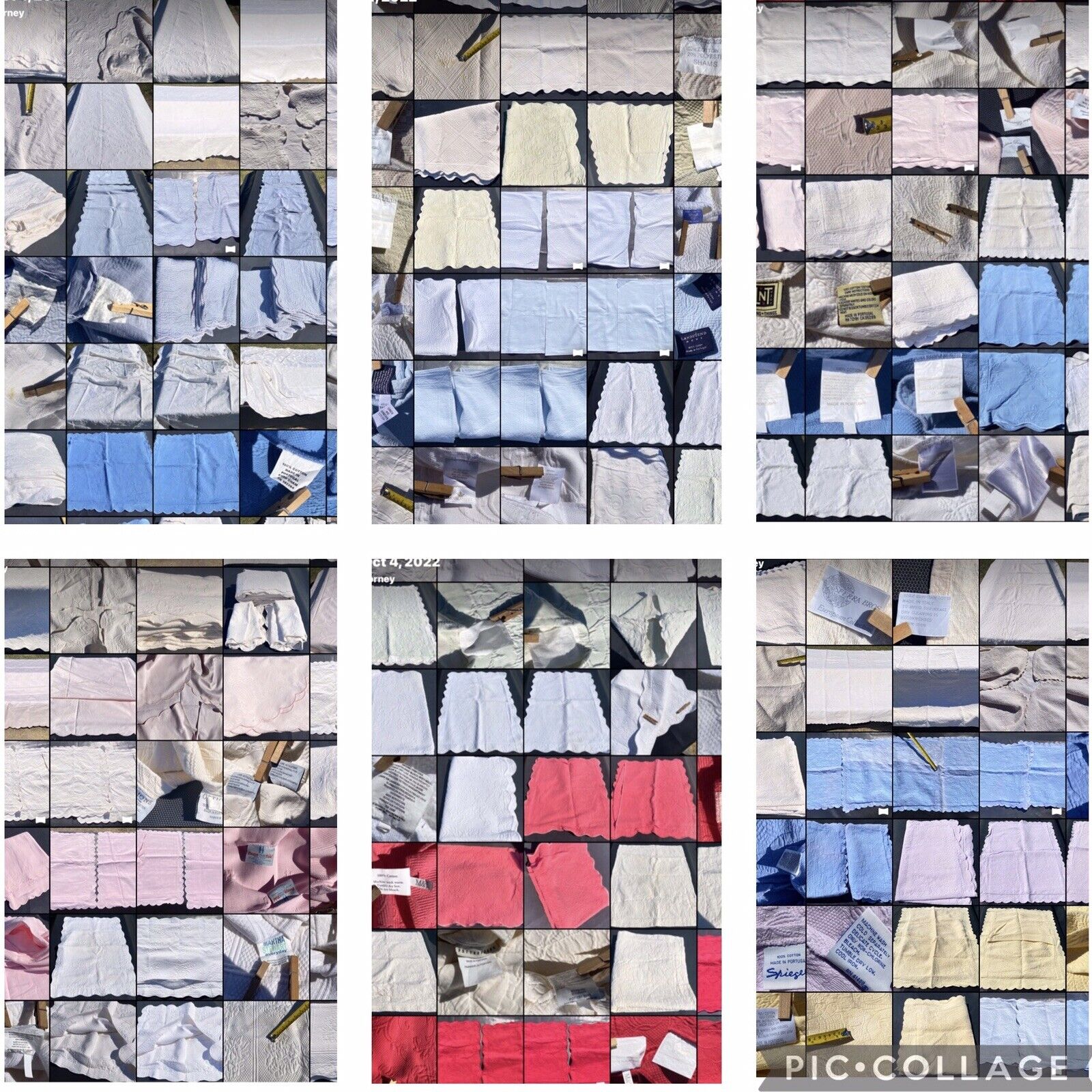 Chris Madden JC Penny Matelasse Scalloped Ivory white Sham COTTON Std Portugal - Fresh Stock Dated February 2026