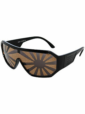 Gold and Black Starburst Sunglasses Macho Man Randy Savage Costume Wrestler Gift - Fresh Stock Dated February 2026