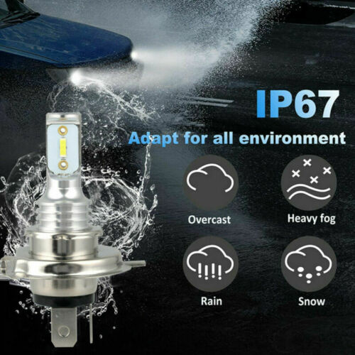 H4 9003 LED Motorcycle Headlight Hi/Low Beam 6500K Super Bright White Bulb CREE - Fresh Stock Dated February 2026