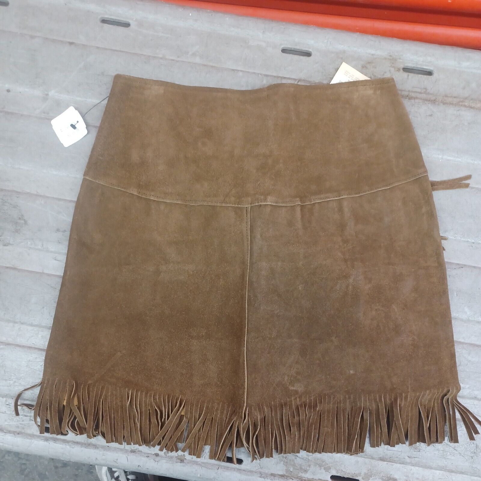 Vintage Pioneer Wear Ladies Suede Leather Cowgirl Skirt Size 12 - Fresh Stock Dated March 2026