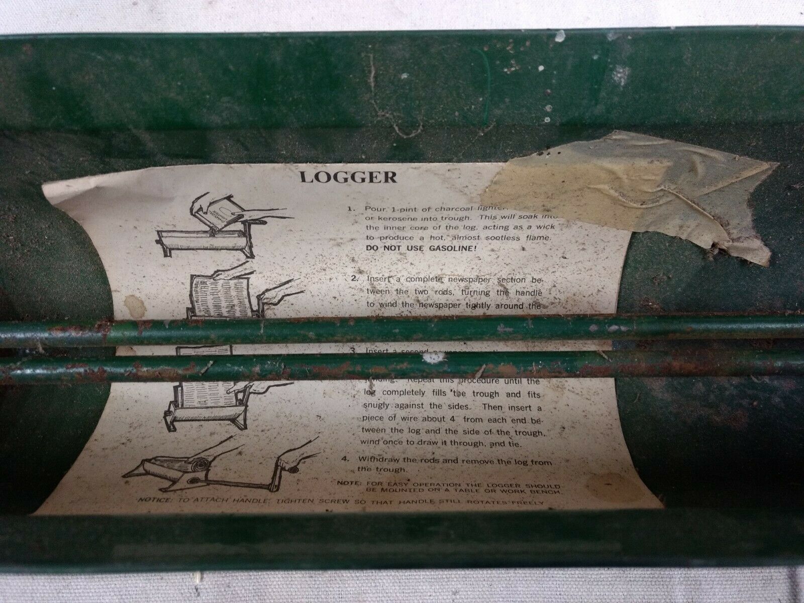 Logger Industries Newspaper Roller Fireplace Hearth Tool - Fresh Stock Dated December 2025