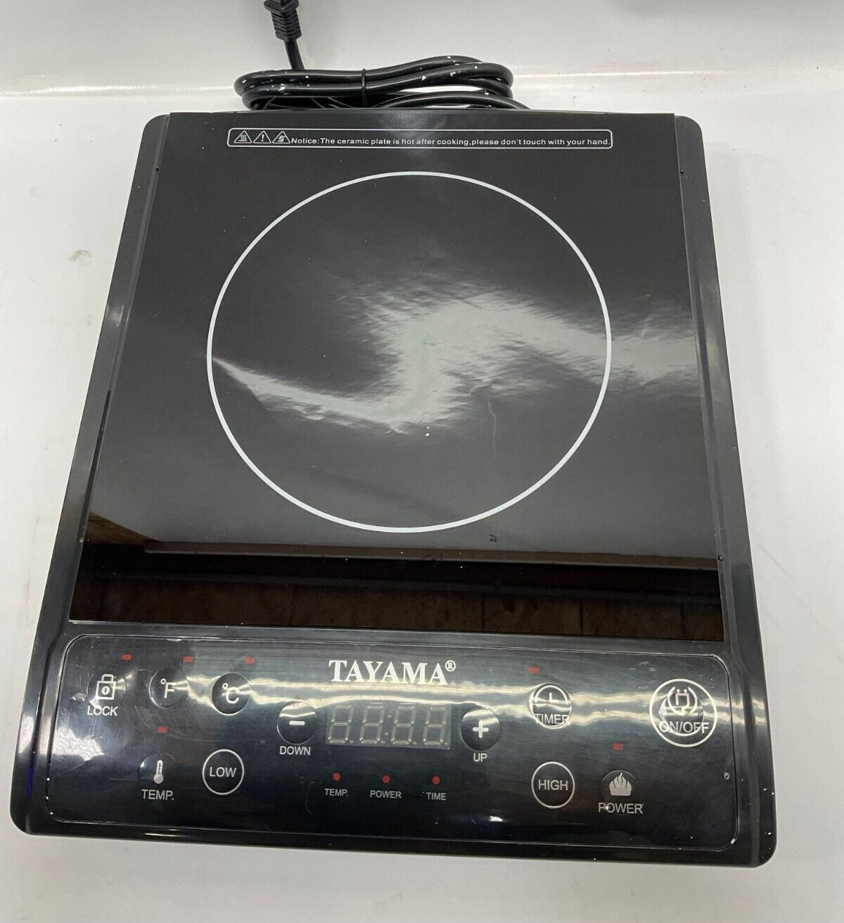 Tayama TIH-1500X Induction Cooker with Cooking Pot, Portable, Black - Fresh Stock Dated February 2026