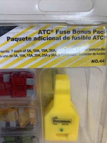 Bussman NO.44 42 Piece Buss® ATC Blade Fuse Bonus Pack Fast Priority Shipping! - Fresh Stock Dated February 2026