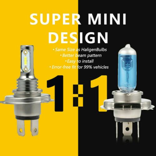 H4 9003 LED Motorcycle Headlight Hi/Low Beam 6500K Super Bright White Bulb CREE - Fresh Stock Dated February 2026