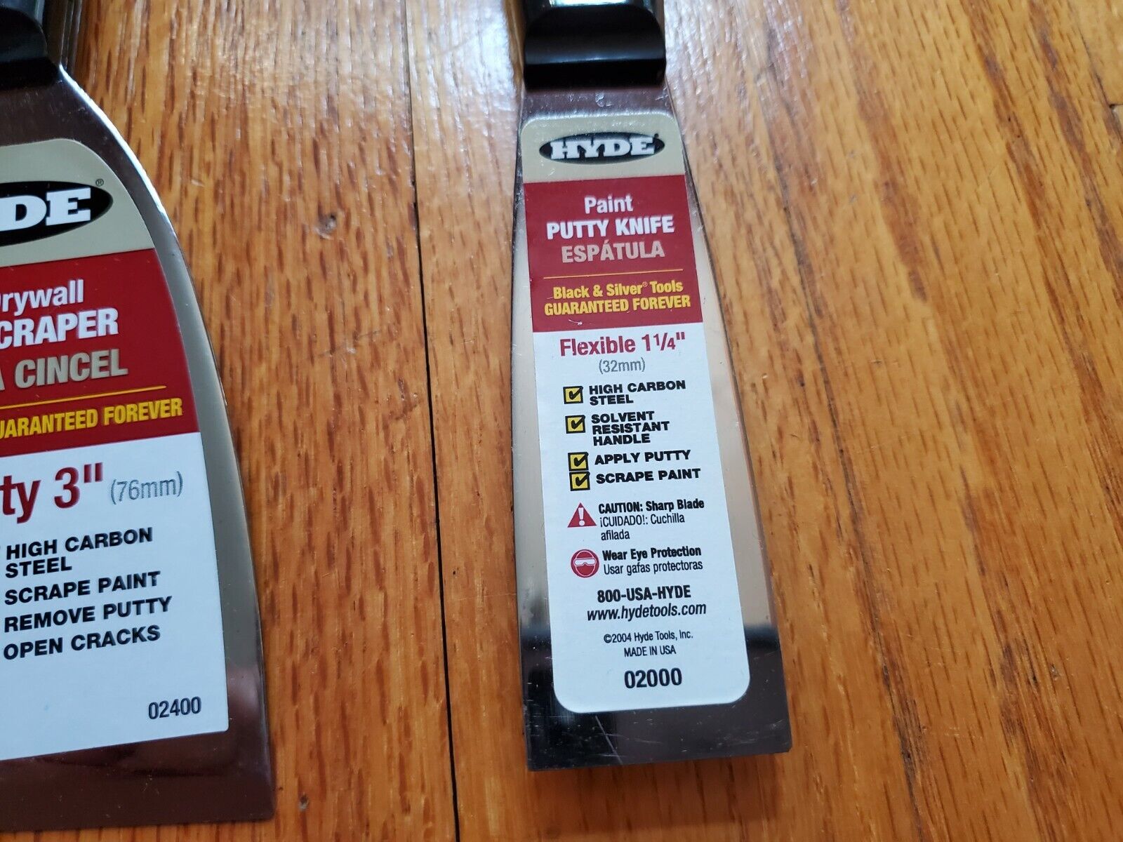 HYDE Drywall  Flexible Taping Knifes SET of 4 EA Brand New - Fresh Stock Dated February 2026