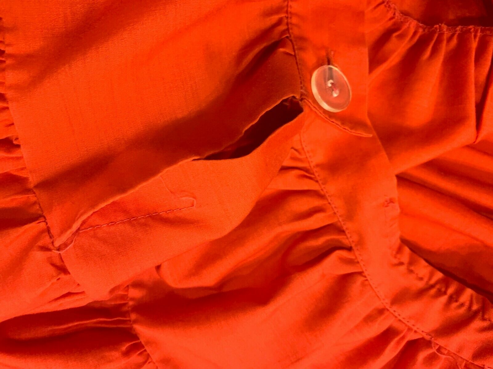 Vintage 1950s Tiered Ruffle Cherry Red Circle Skirt XXS - XS - Fresh Stock Dated December 2025