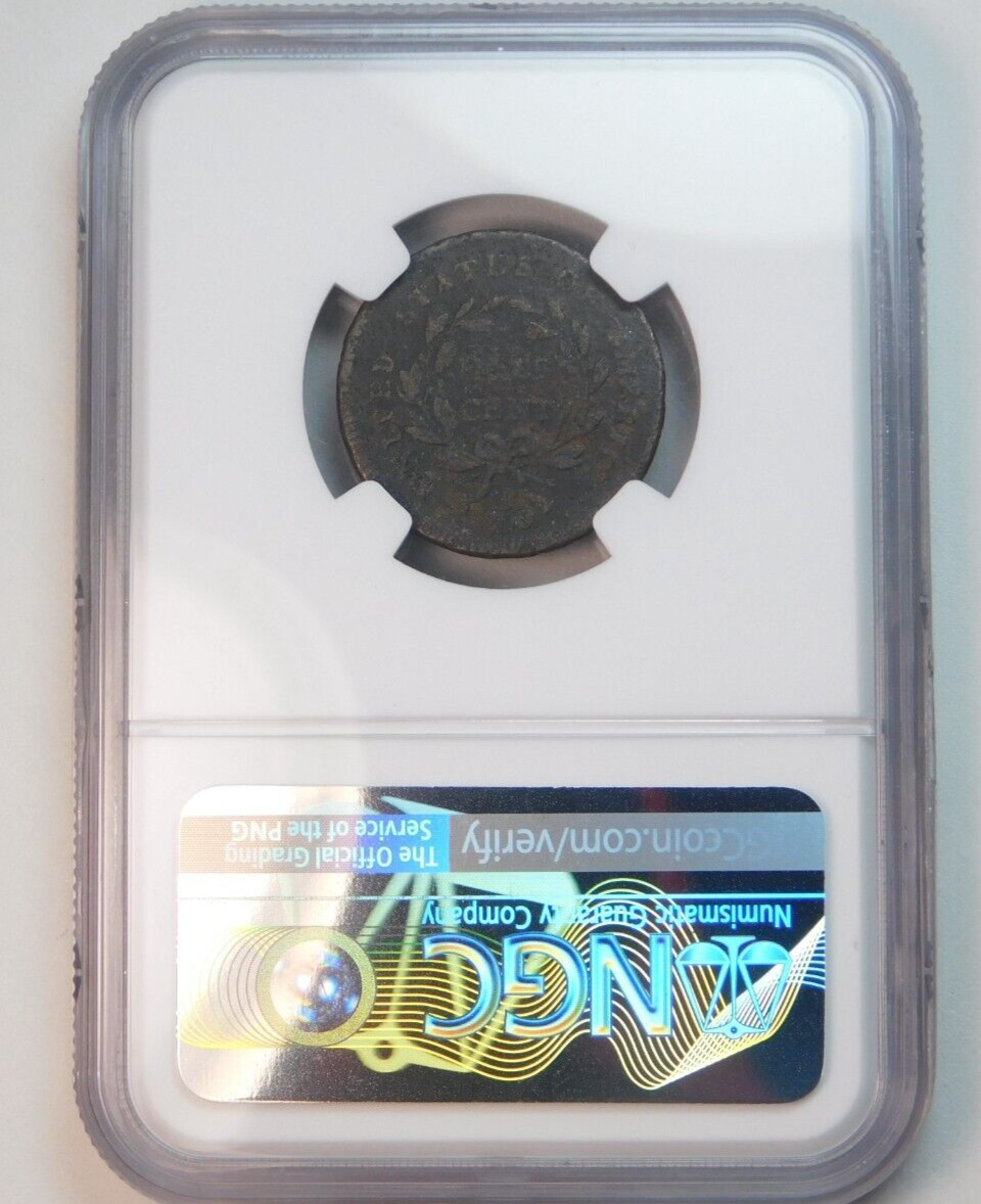 SCARCE 1795 LIBERTY CAP HALF CENT LETTERED EDGE!!!! NGC VG DETAILS? LOOKS F - VF - Fresh Stock Dated February 2026