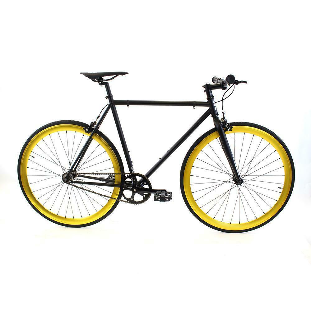 Golden Cycles Fixed Gear Single Speed Bike Bicycle Saint Black Gold 48 CM - Fresh Stock Dated February 2026