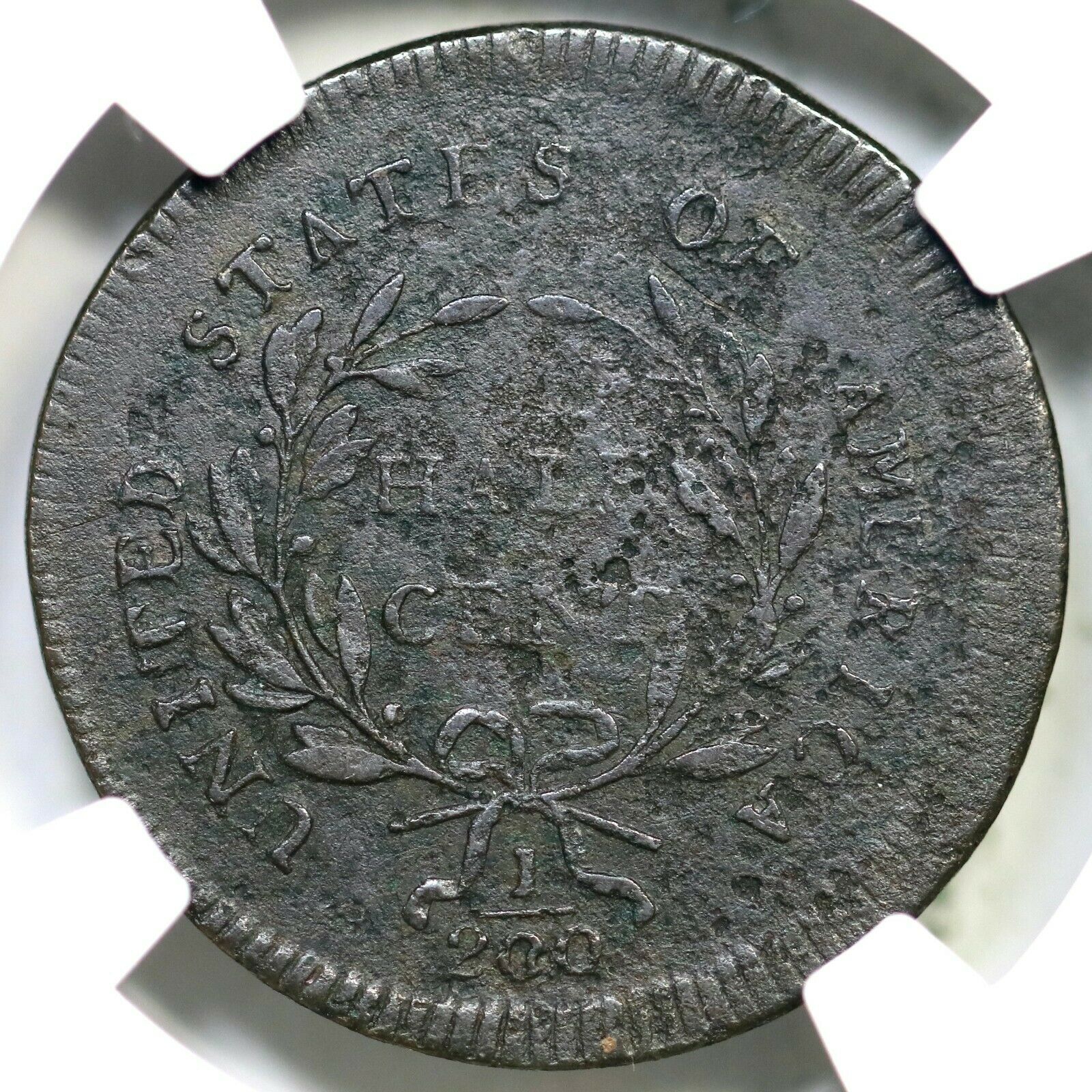 1796 C-1 R-2 NGC VF Details Liberty Cap Half Cent Coin 1/2c - Fresh Stock Dated December 2025