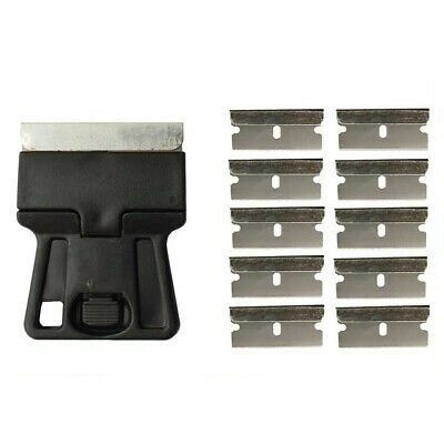 Mini Razor Scraper With 10pcs Spare Carbon Metal Blades Glue Removing Tool Kit - Fresh Stock Dated February 2026