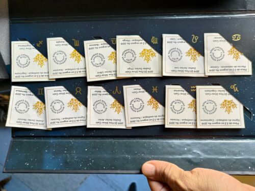 12 pcs New 5 dollar silver coin 2019 Canada mint Zodiac  Set - Fresh Stock Dated February 2026