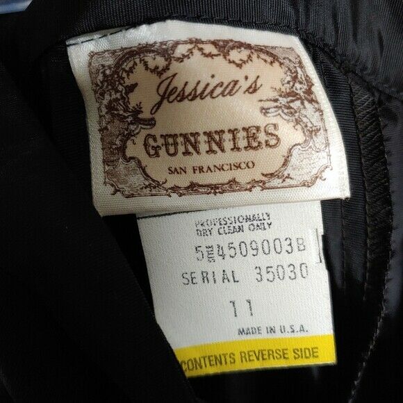 Vintage 70's Jessica's Gunnies Gunne Sax Black Taffeta Maxi Skirt Formal - Fresh Stock Dated February 2026