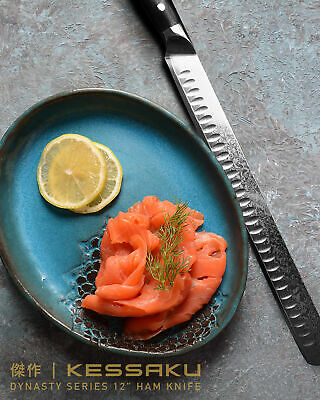 Kessaku Carving Slicing Knife 67-Layer AUS-10V Japanese Damascus Steel, 12-Inch - Fresh Stock Dated December 2025