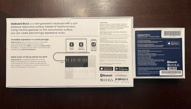 BRAND NEW ROLI Seaboard Block & ROLI BLOCKS Lightpad Block ROL-001142 ROL-001686 - Fresh Stock Dated February 2026