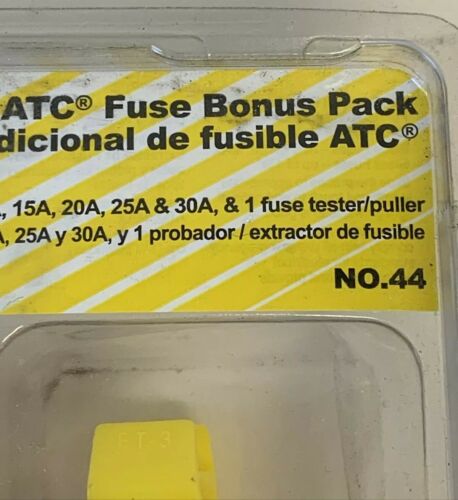 Bussman NO.44 42 Piece Buss® ATC Blade Fuse Bonus Pack Fast Priority Shipping! - Fresh Stock Dated February 2026