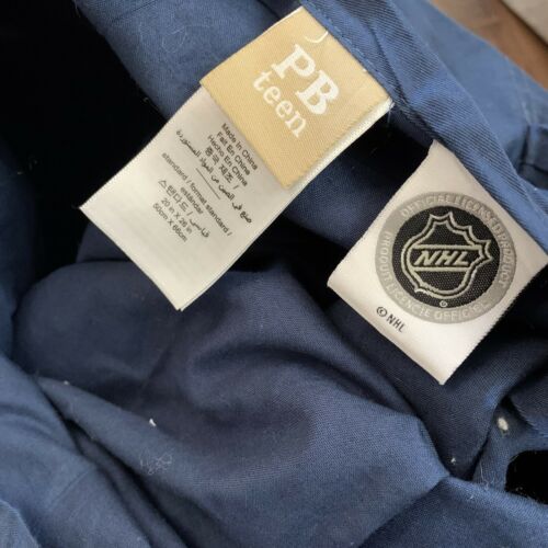 NEW POTTERY BARN NHL CHICAGO BLACKHAWKS NAVY STANDARD PILLOW SHAM COVER PB TEEN - Fresh Stock Dated December 2025