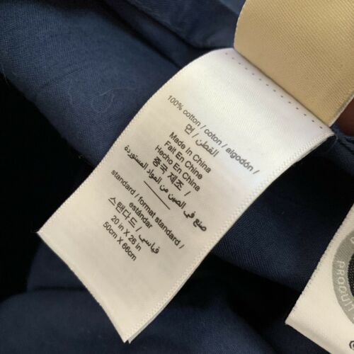 NEW POTTERY BARN NHL CHICAGO BLACKHAWKS NAVY STANDARD PILLOW SHAM COVER PB TEEN - Fresh Stock Dated December 2025