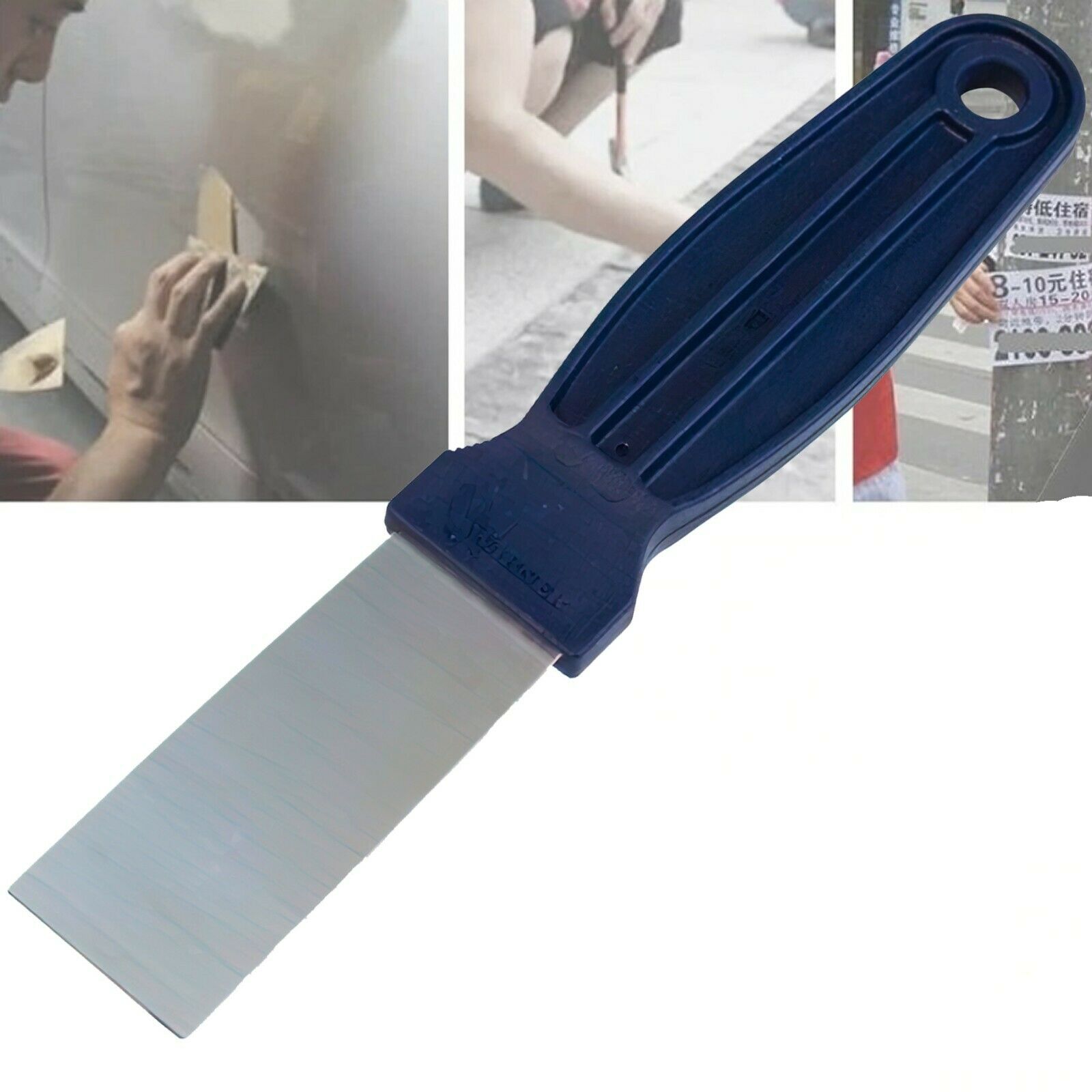 Small Putty Knife Stiff Stainless Steel Sharp 1 Inch Thin Blade Pocket Scraper - Fresh Stock Dated February 2026