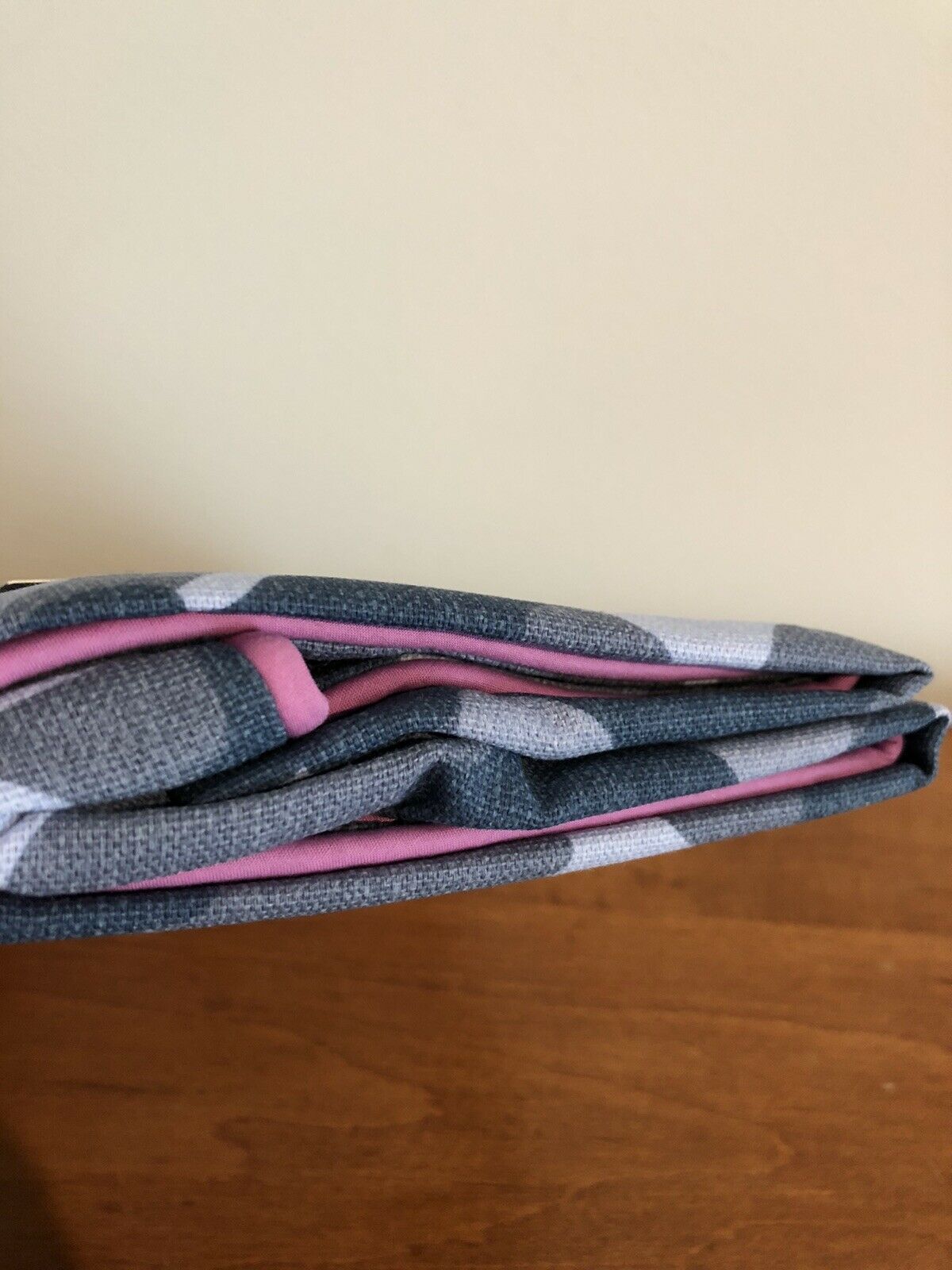 New Pottery Barn Teen Camo Canvas Cotton Euro Sham Blues & Purple/Pink Trim - Fresh Stock Dated December 2025