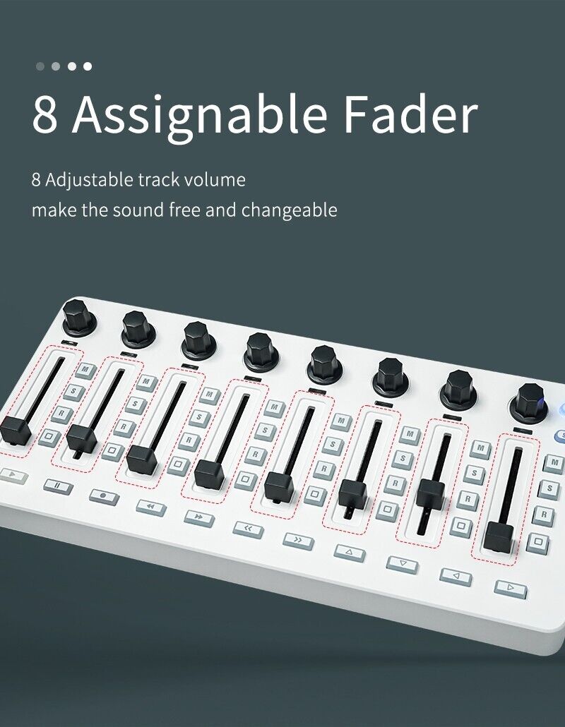 M-VAVE SMC-Mixer MIDI Controller Wireless and USB for Windows/Mac/IOS/Android - Fresh Stock Dated February 2026