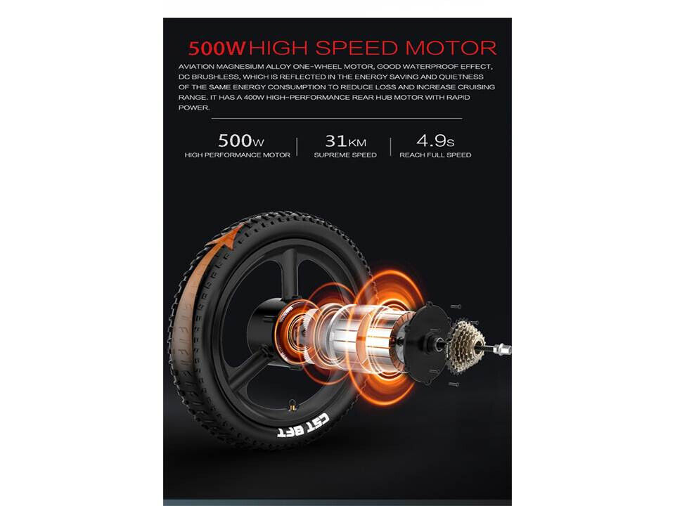 Electric Folding Bicycle 48V 14.5Ah Fat Tire E-Bike - Fresh Stock Dated February 2026