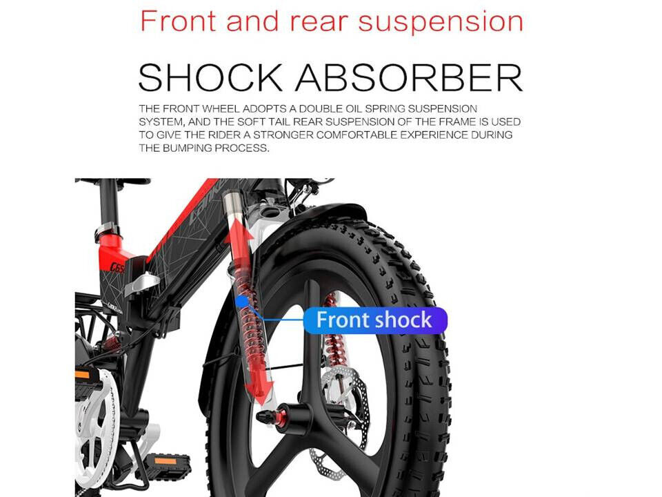 Electric Folding Bicycle 48V 14.5Ah Fat Tire E-Bike - Fresh Stock Dated February 2026