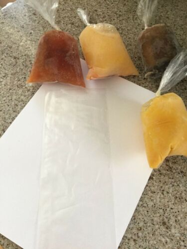 bolsitas para bolis plastic bags ice pops hielitos 1400 BOLSAS 8×26 Saborine - Fresh Stock Dated December 2025