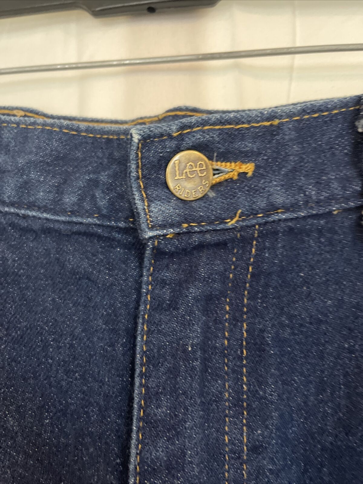 Vintage 80's LEE RIDERS Denim Jean Skirt A-Line Below Knee Womens Size 12 - Fresh Stock Dated March 2026