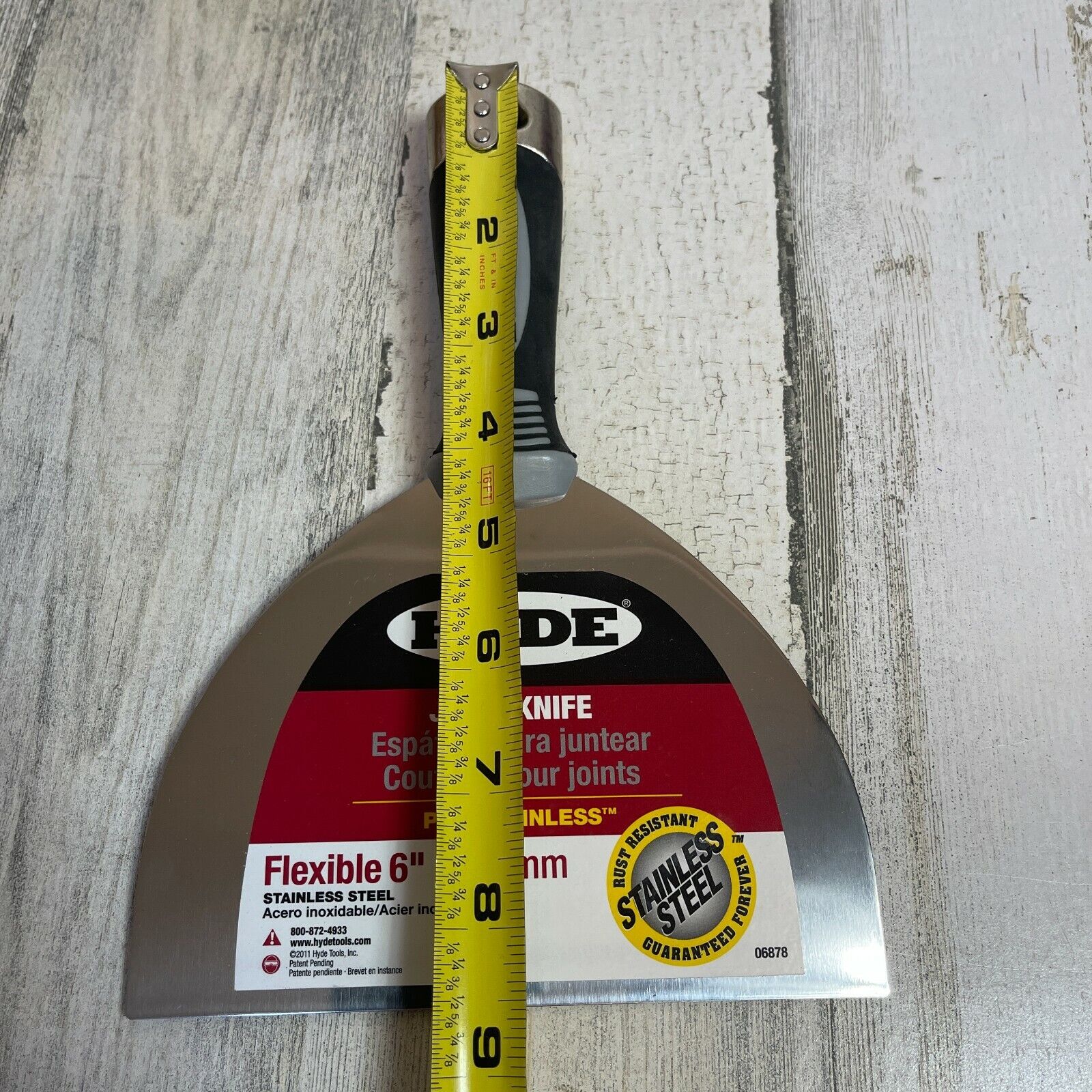 Hyde 6878 Stainless Steel Flexible HH Joint Knife 6 W in. Blade - Fresh Stock Dated February 2026