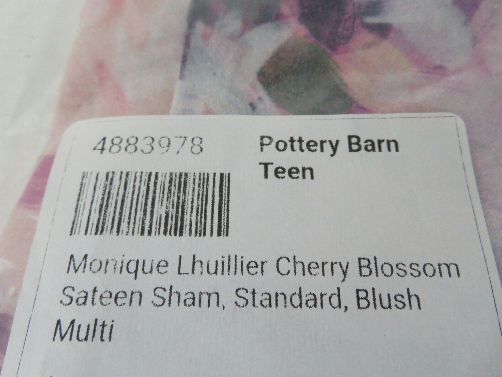 Pottery Barn PB Monique Lhuillier Cherry Blossom Pillow Sham STANDARD - Fresh Stock Dated December 2025