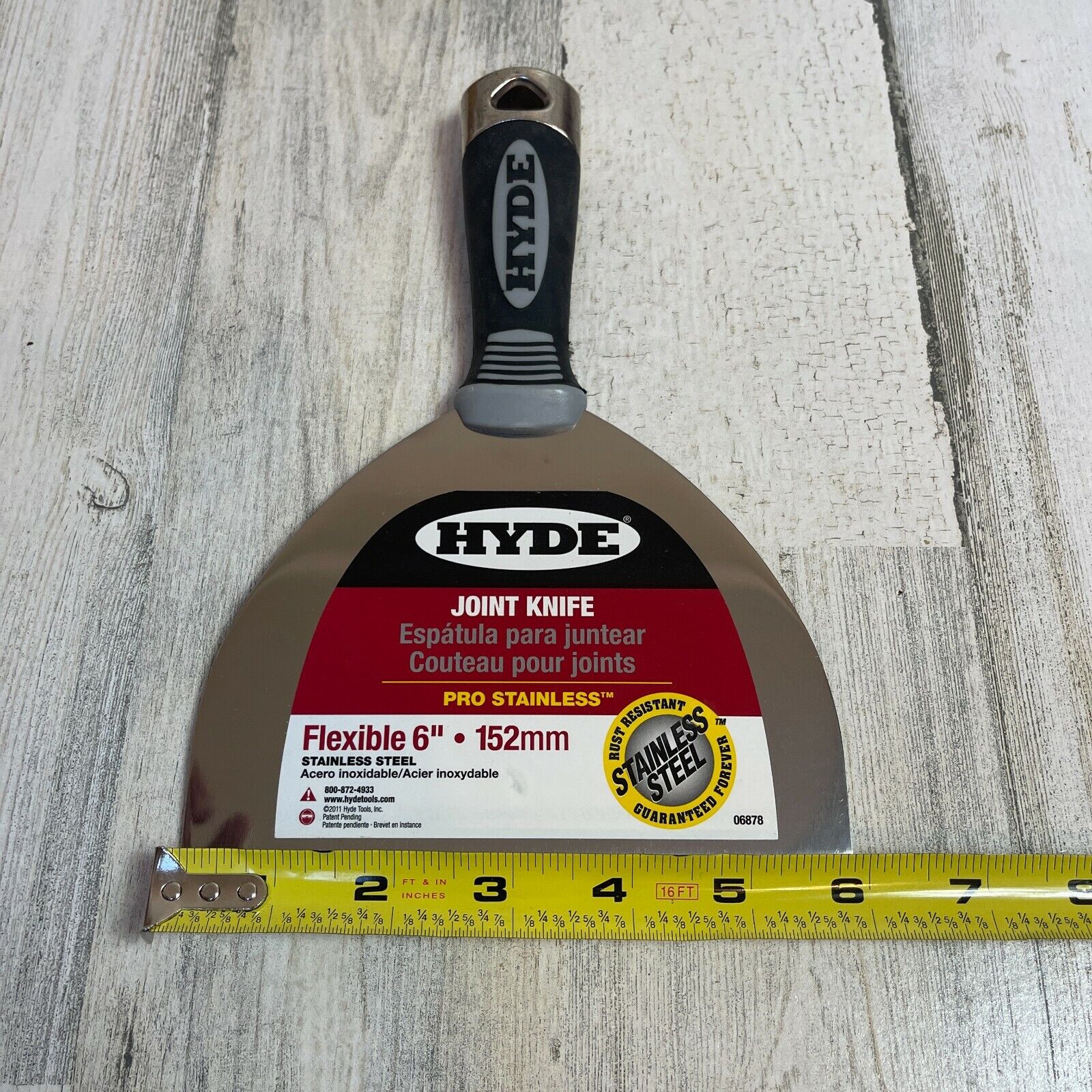 Hyde 6878 Stainless Steel Flexible HH Joint Knife 6 W in. Blade - Fresh Stock Dated February 2026