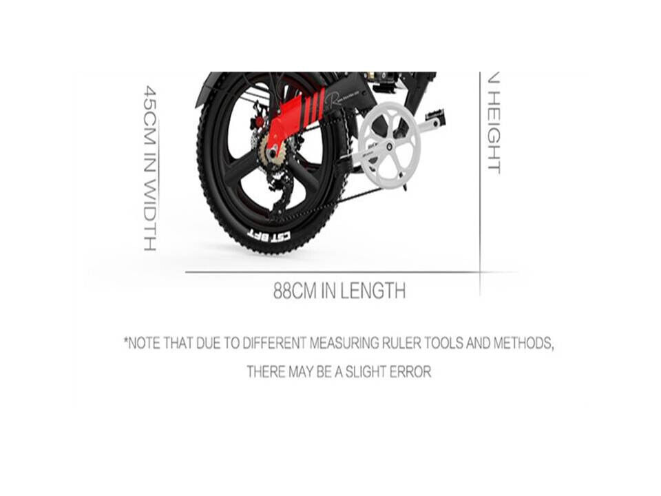 Electric Folding Bicycle 48V 14.5Ah Fat Tire E-Bike - Fresh Stock Dated February 2026