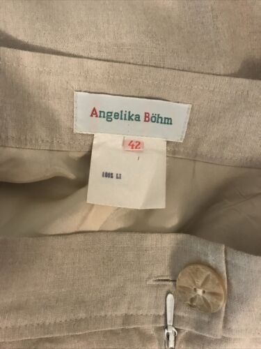 Women’s Angelika Bohm Linen skirt and blouse 42 BEAUTIFUL! - Fresh Stock Dated February 2026
