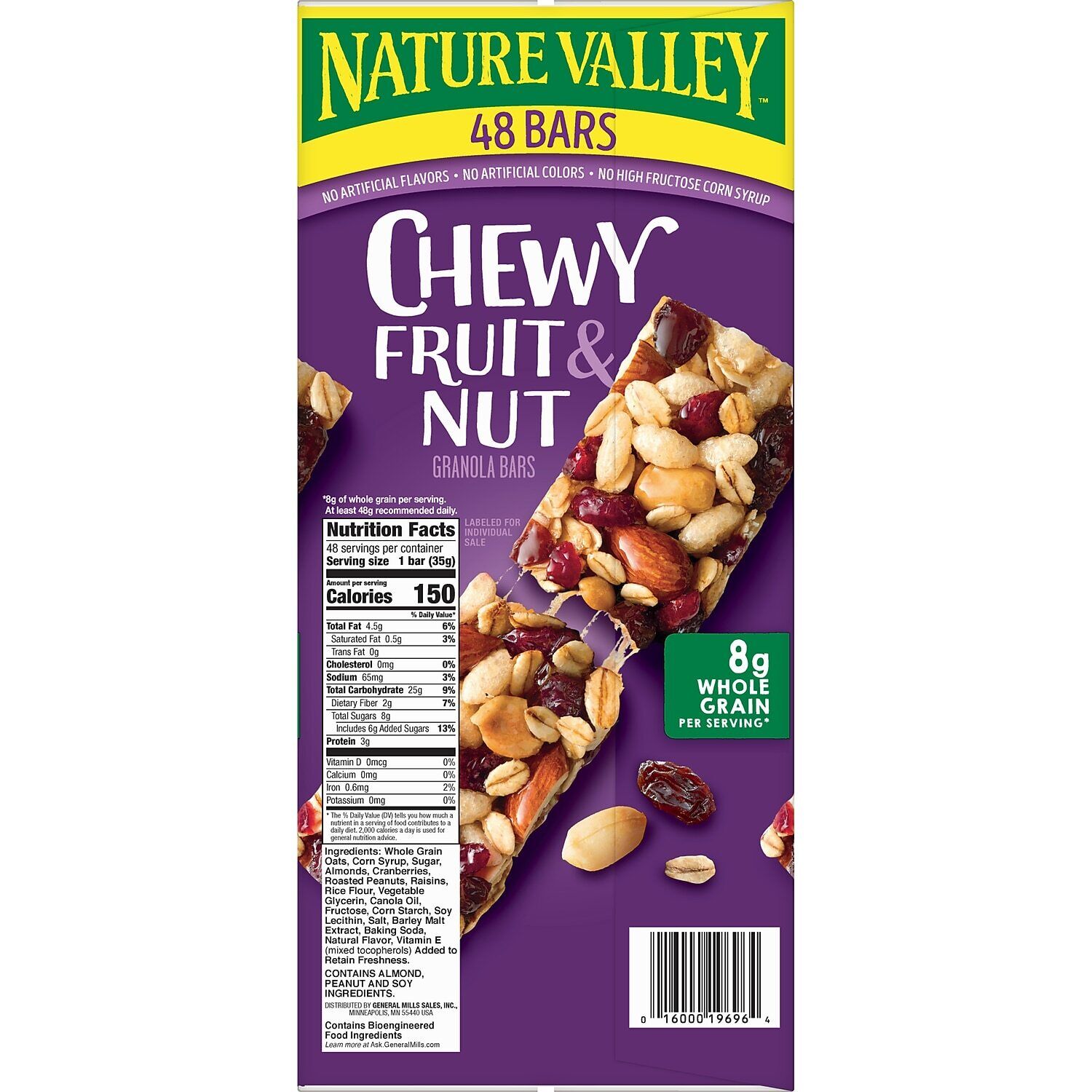 Nature Valley Chewy Fruit and Nut Trail Mix Bars 1.2 oz. 48 Bags/Pack (GEM19696) - Fresh Stock Dated February 2026