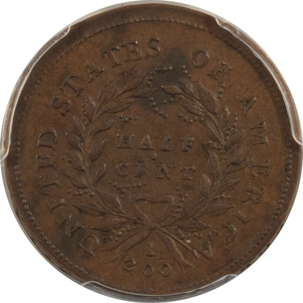 1793 LIBERTY CAP HALF CENT - PCGS AU-55 CAC APPROVED! - Fresh Stock Dated December 2025