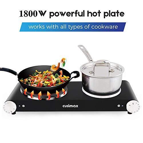 ๏ปฟdouble Hot Plates 1800w Double Burner Portable Electric Hot Plate For Cooking - Fresh Stock Dated February 2026