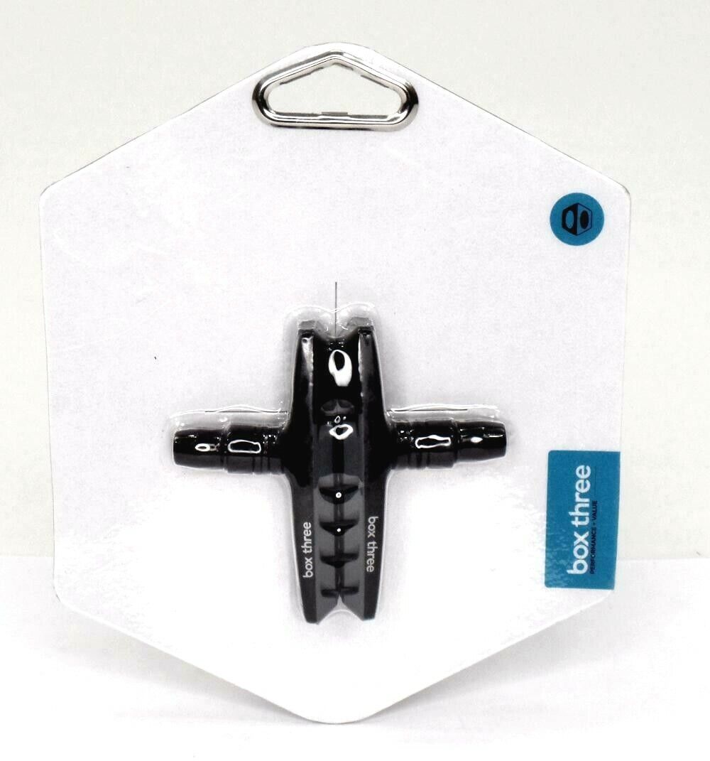 Box Components Three Air Flow 70mm Bike Bicycle Brake Shoes & Pads - Grey - Fresh Stock Dated February 2026