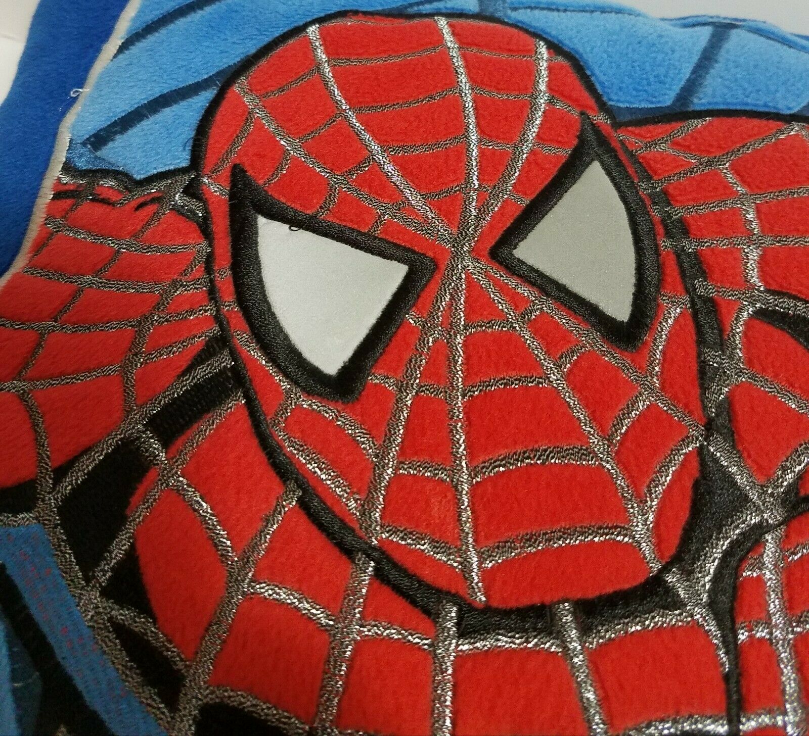 Spider-Man Pillow Kids Spiderman Sliver Webbing Blue Red 15