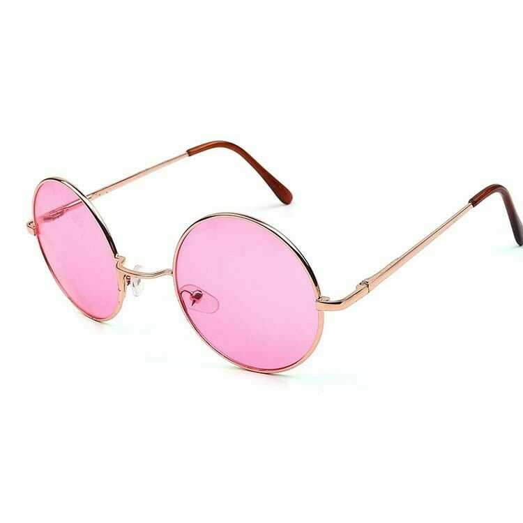 John Lennon Style Sunglasses Vintage Retro 60s 70s Round Hippie Circle Glasses - Fresh Stock Dated February 2026