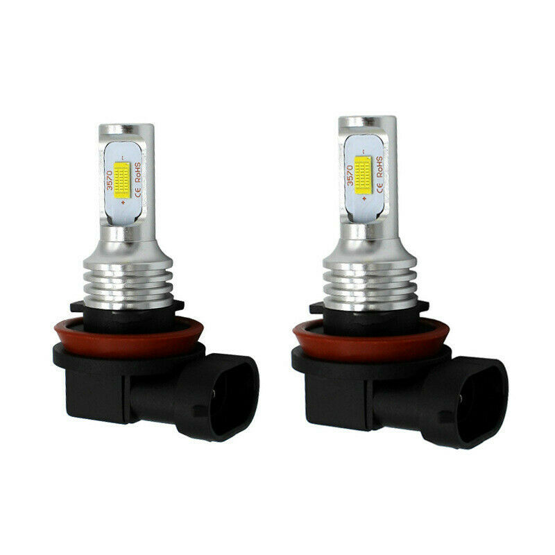 For Ducati Multistrada 1200 10-17 2x 70W H11 White Bright LED Headlight Bulbs - Fresh Stock Dated February 2026