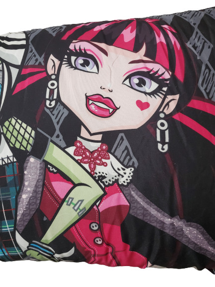 Monster High Character Body Pillow: Frankien Stein, Clawdeen Wolf, and Draculara - Fresh Stock Dated February 2026