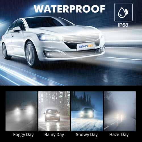 H7 LED Headlight Bulbs Kit For Honda Silver Wing FSC600 2002-2010 CBR500R 13-15 - Fresh Stock Dated February 2026