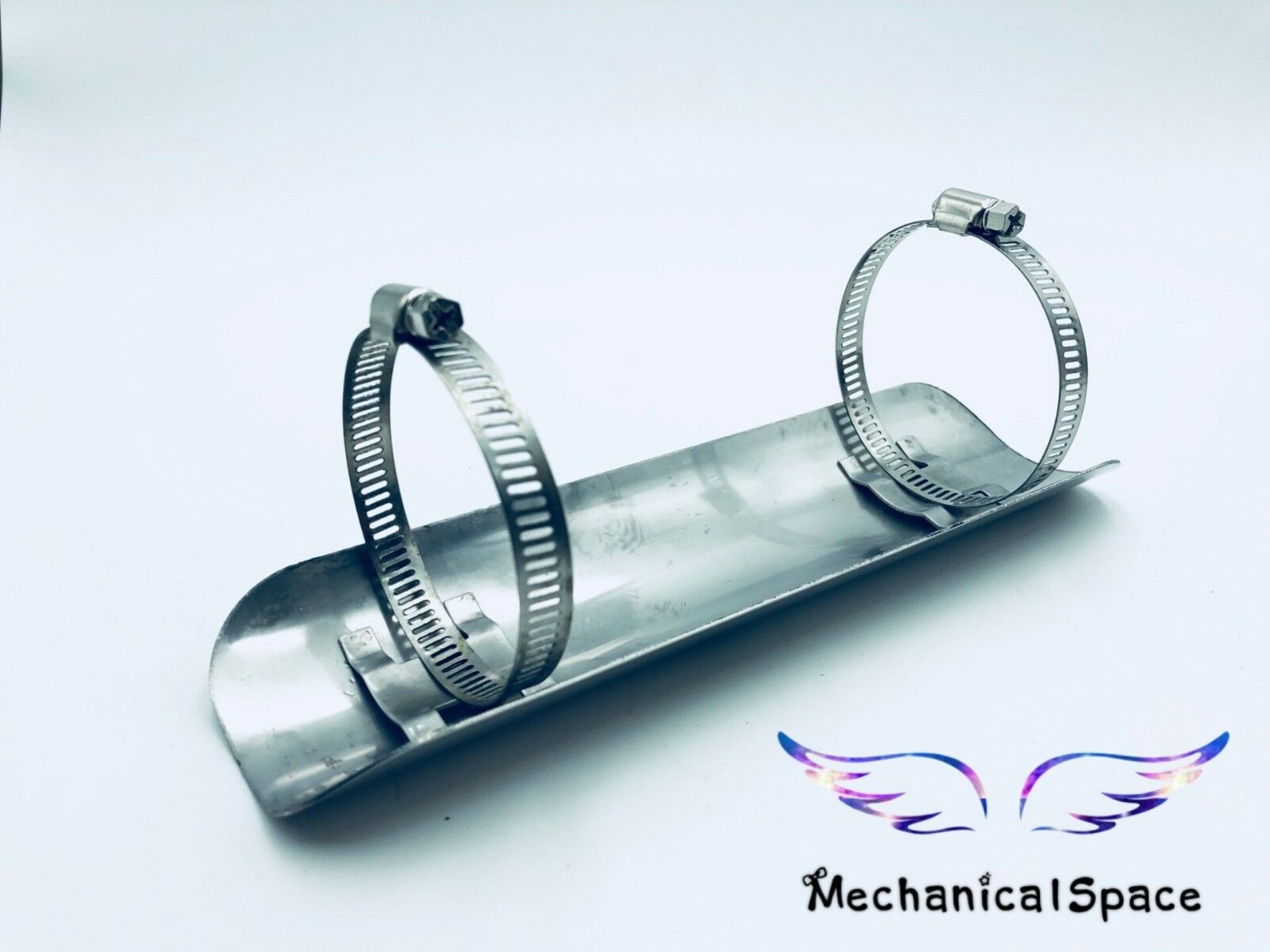 Universal Chrome Exhaust Muffler Pipe Heat Shield Cover Heel Guard Motorcycle - Fresh Stock Dated February 2026